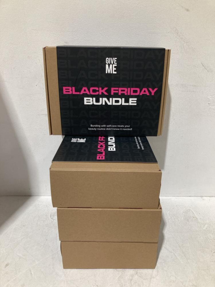 Lot 232  
            Birmingham SR108 - Parcel Delivery Only 

                
4 X GIVE ME BLACK FRIDAY BUNDLE SELF-CARE KIT