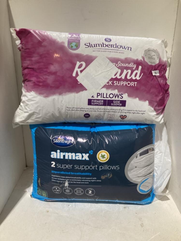 Lot 236  
            Birmingham SR108 - Parcel Delivery Only 

                
2 X ITEMS TO INCLUDE SLUMBERDOWN REBOUND 2 SPRING BACK SUPPORT PILLOWS