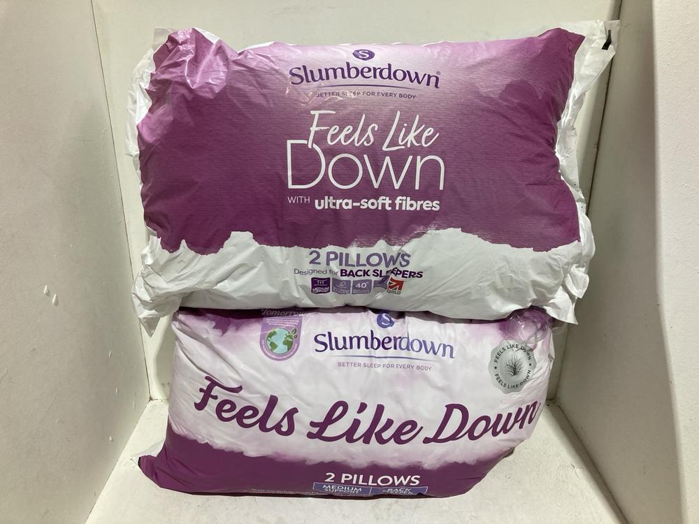 Lot 256  
            Birmingham SR108 - Parcel Delivery Only 

                
2 X ITEMS TO INCLUDE SLUMBERDOWN FEELS LIKE DOWN 2 PILLOWS