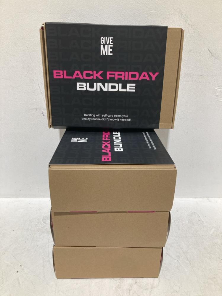 Lot 295  
            Birmingham SR108 - Parcel Delivery Only 

                
4 X GIVE ME BLACK FRIDAY BUNDLE SELF-CARE KIT