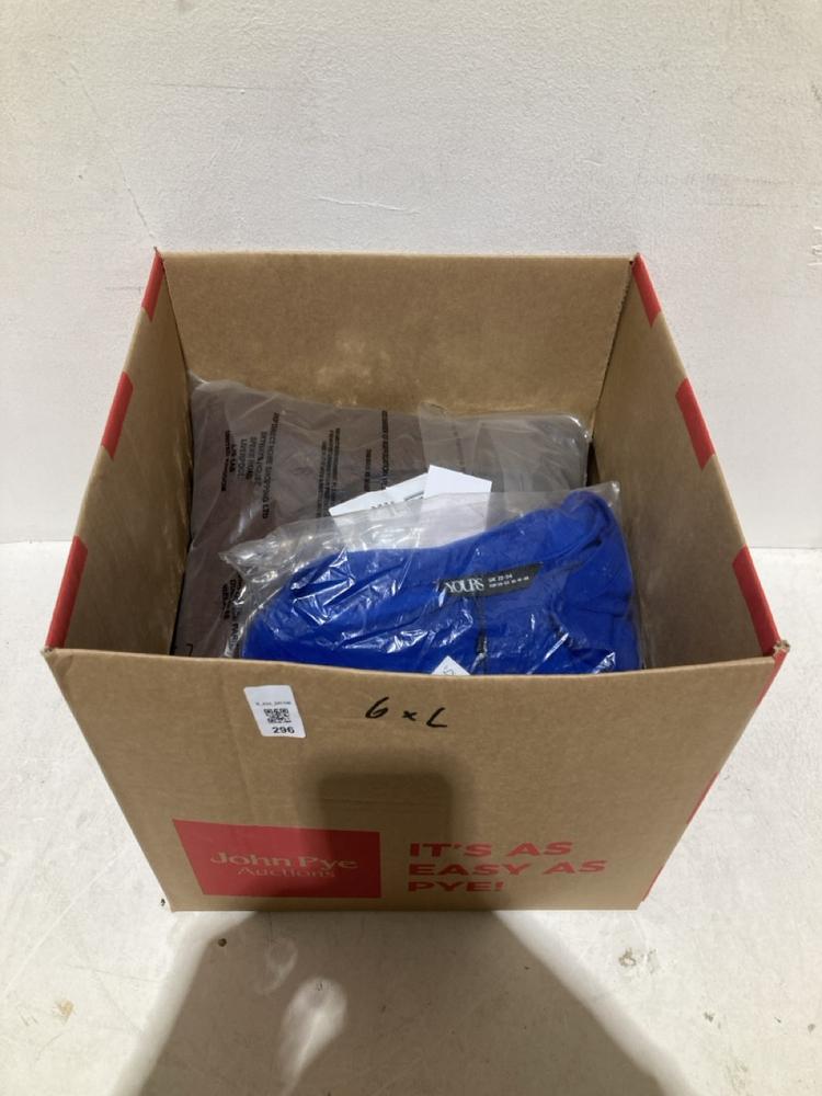 Lot 296  
            Birmingham SR108 - Parcel Delivery Only 

                
6 X LADIES CLOTHING TO INCLUDE JERSEY SHIRT COBALT BLUE SIZE UK 22-24