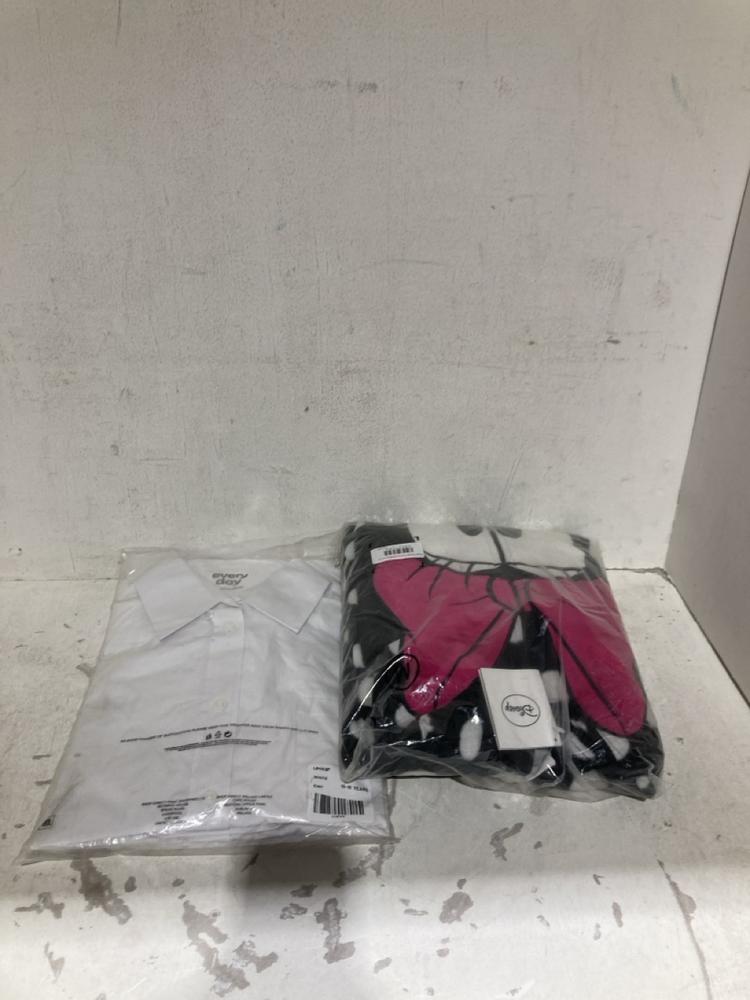 Lot 308  
            Birmingham SR108 - Parcel Delivery Only 

                
BOX OF ITEMS TO INCLUDE TU PINK AND RED STRIPED CHRISTMAS PJS SIZE UK 4-5Y