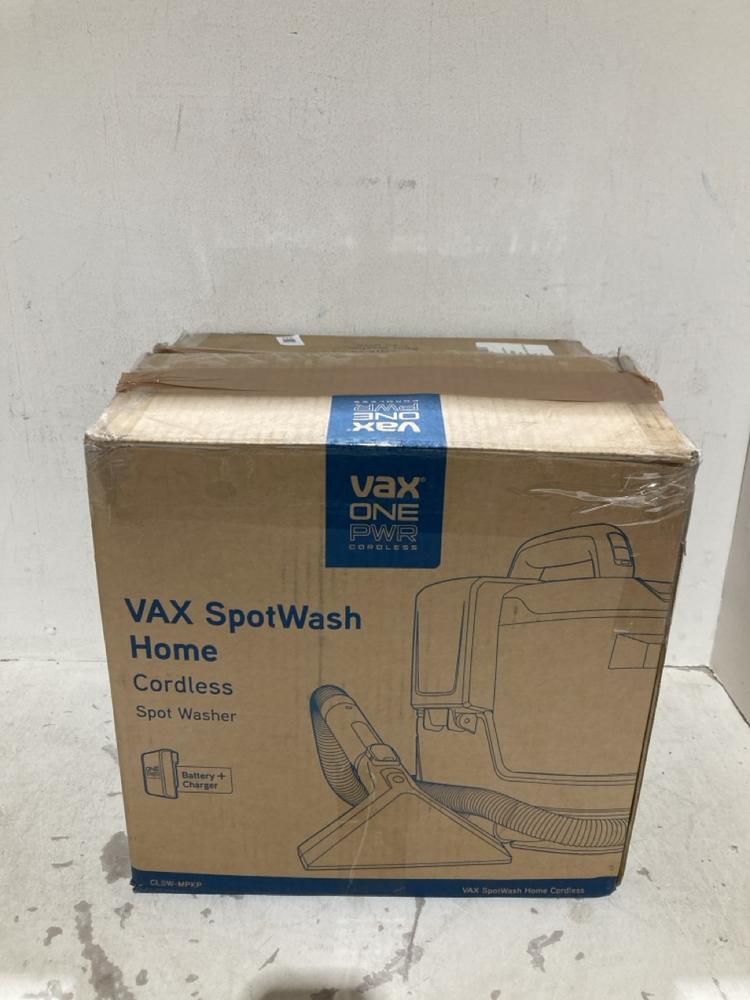 Lot 317  
            Birmingham SR108 - Parcel Delivery Only 

                
VAX ONE PWR SPOTWASH HOME CORDLESS CARPET CLEANER