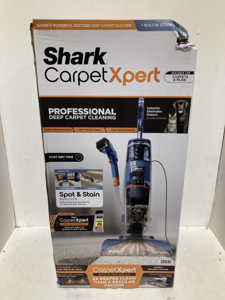 Lot 34  
            Birmingham SR108 - Parcel Delivery Only 

                
SHARK CARPET XPERT CARPET CLEANER ORIGINAL RRP £199.99