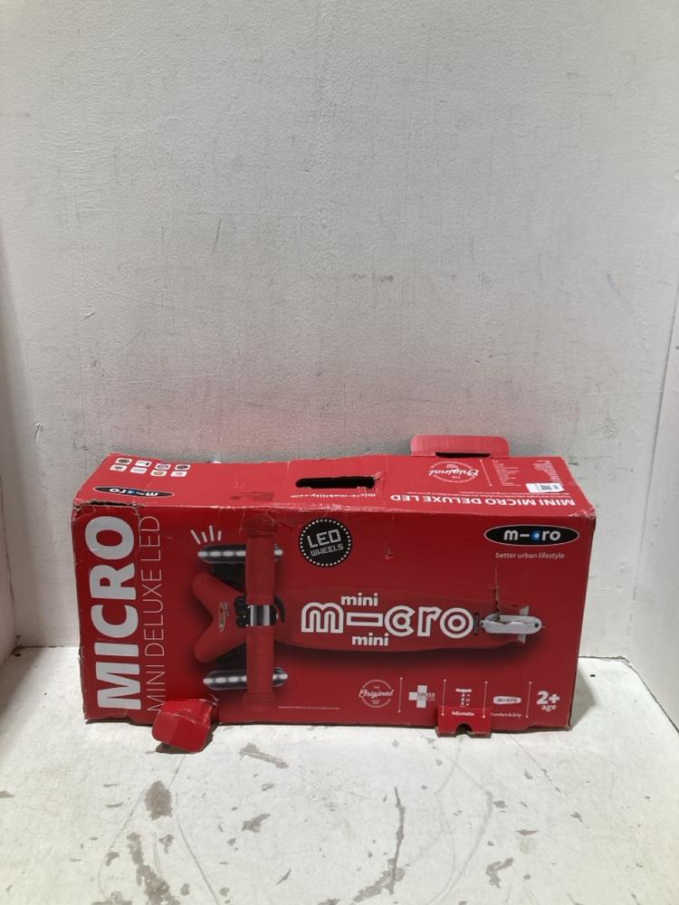 Lot 380  
            Birmingham SR108 - Parcel Delivery Only 

                
MINI MICRO DELUXE LED SCOOTER