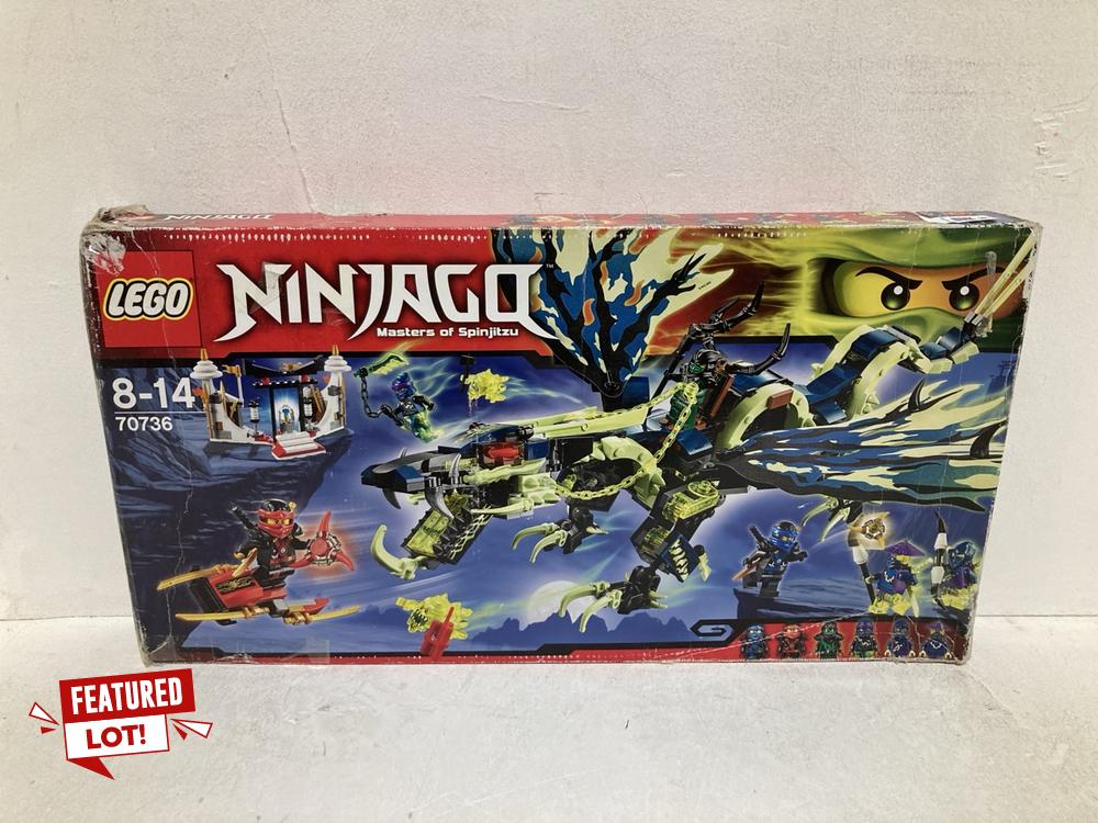 Lot 38  
            Birmingham SR108 - Parcel Delivery Only 

                
LEGO NINJAGO ATTACK OF THE MORRO DRAGON SET ORIGINAL RRP £339.99