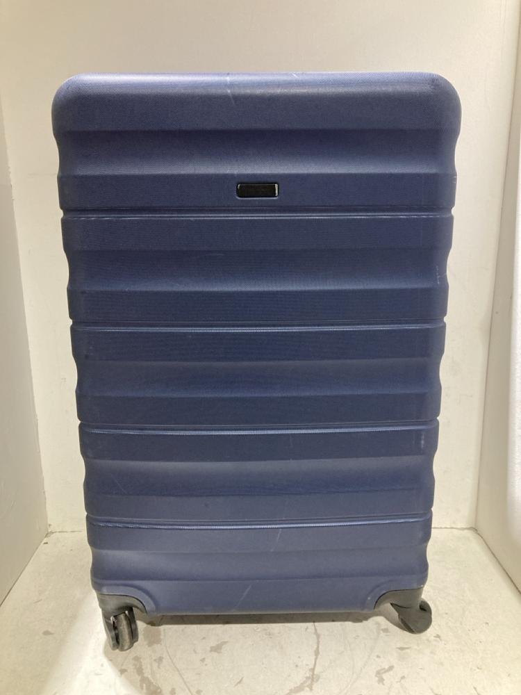 Lot 395  
            Birmingham SR108 - Parcel Delivery Only 

                
JOHN LEWIS & PARTNERS DARK BLUE HARDSHELL SUITCASE