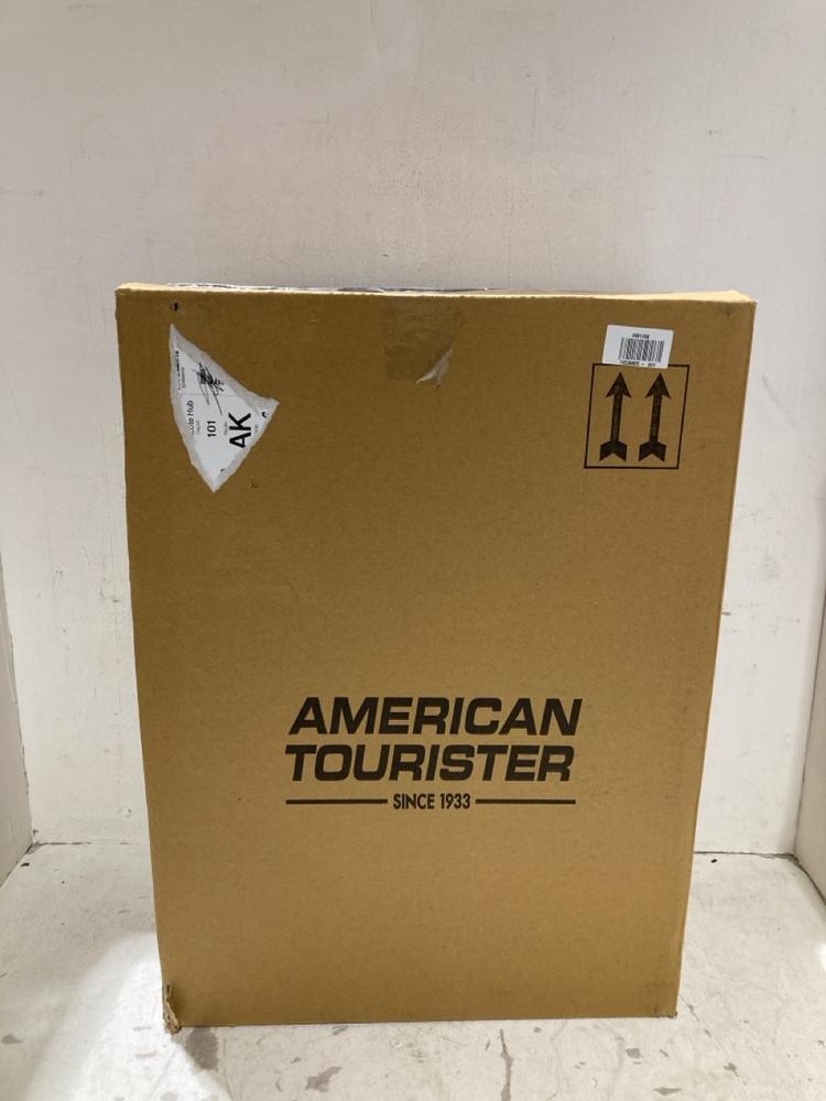 Lot 397  
            Birmingham SR108 - Parcel Delivery Only 

                
AMERICAN TOURISTER NAVY BLUE SPINNER HARD SHELL MEDIUM SUITCASE