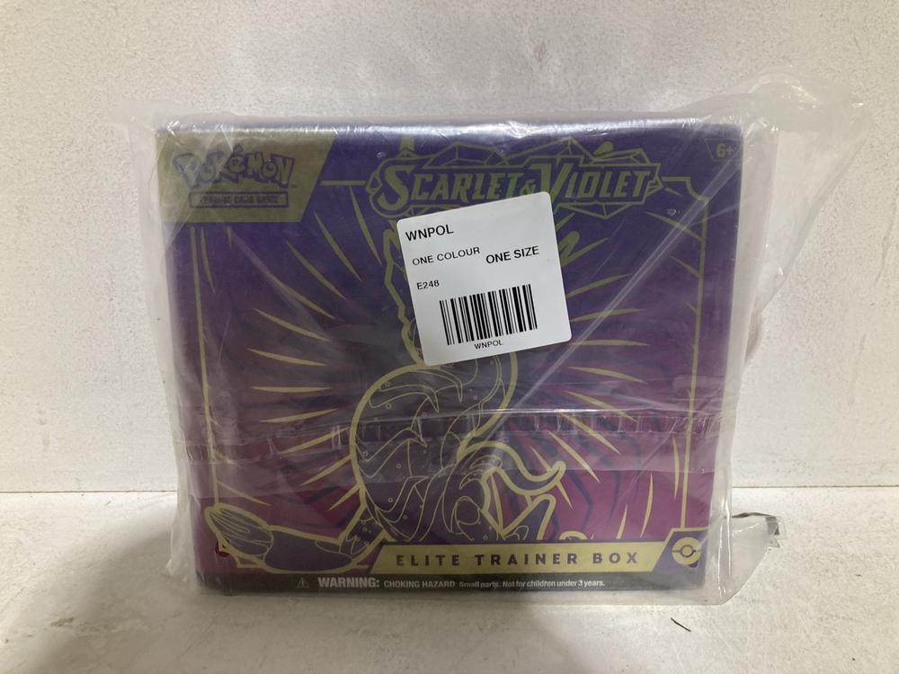 Lot 39  
            Birmingham SR108 - Parcel Delivery Only 

                
POKEMON SCARLET & VIOLET TRAINER BOX