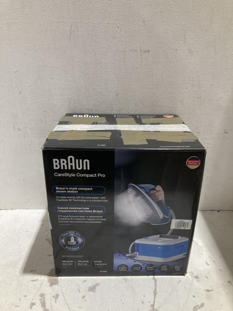 Lot 405  
            Birmingham SR108 - Parcel Delivery Only 

                
BRAUN CARESTYLE COMPACT PRO STEAM IRON