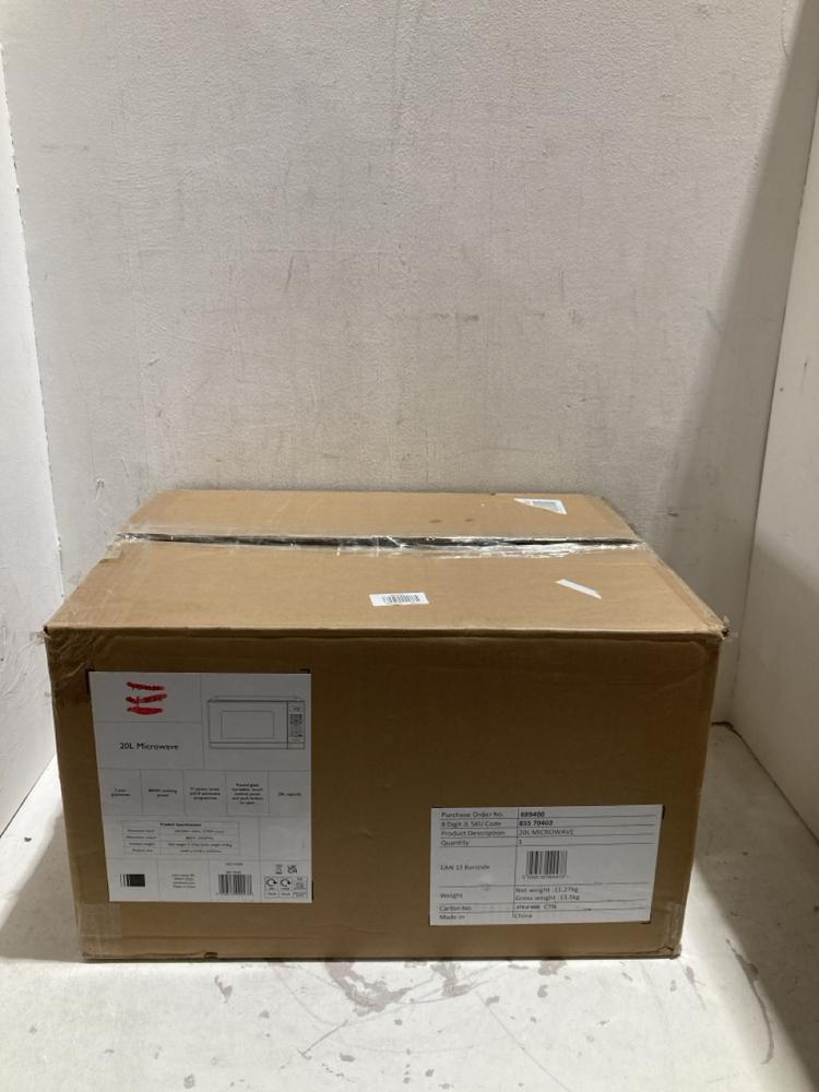 Lot 411  
            Birmingham SR108 - Parcel Delivery Only 

                
JOHN LEWIS & PARTNERS 20L 800W MICROWAVE