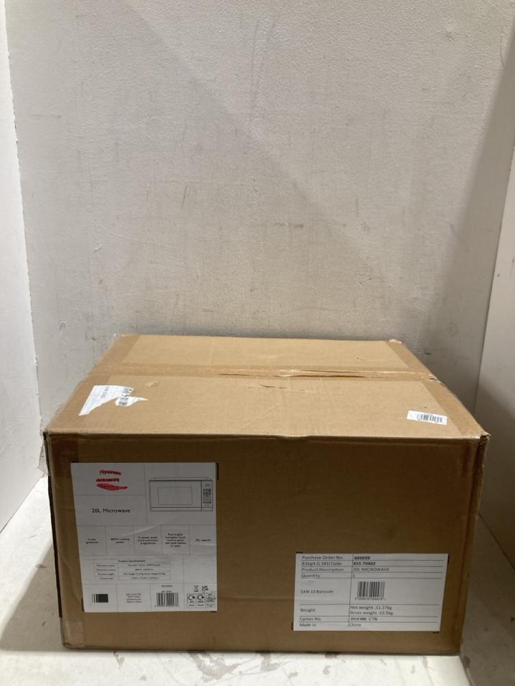 Lot 416  
            Birmingham SR108 - Parcel Delivery Only 

                
JOHN LEWIS & PARTNERS 20L 800W MICROWAVE