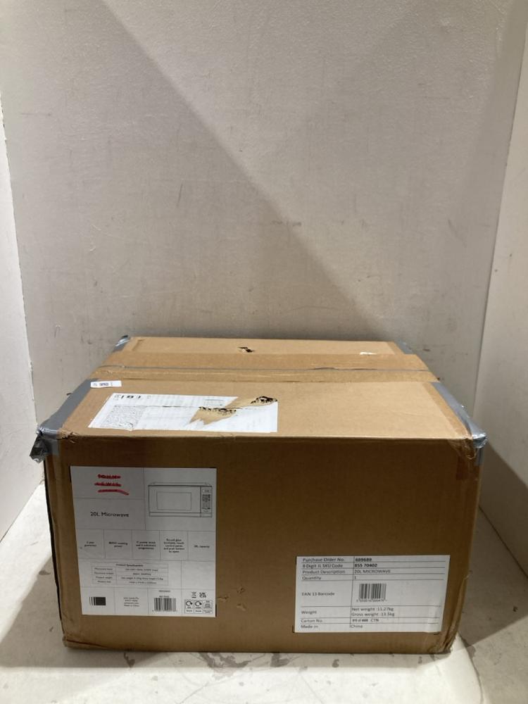 Lot 417  
            Birmingham SR108 - Parcel Delivery Only 

                
JOHN LEWIS & PARTNERS 20L 800W MICROWAVE