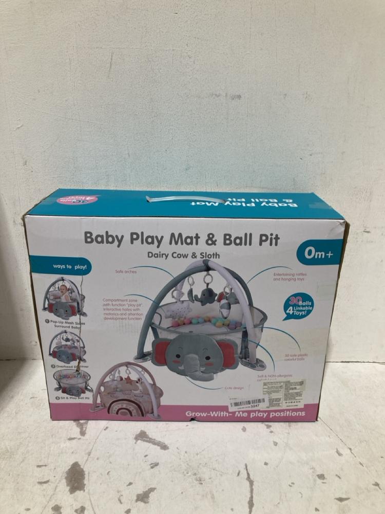 Lot 429  
            Birmingham SR108 - Parcel Delivery Only 

                
2 X ITEMS TO INCLUDE BABY PLAY MAT & BALL PIT DIARY COW & SLOTH