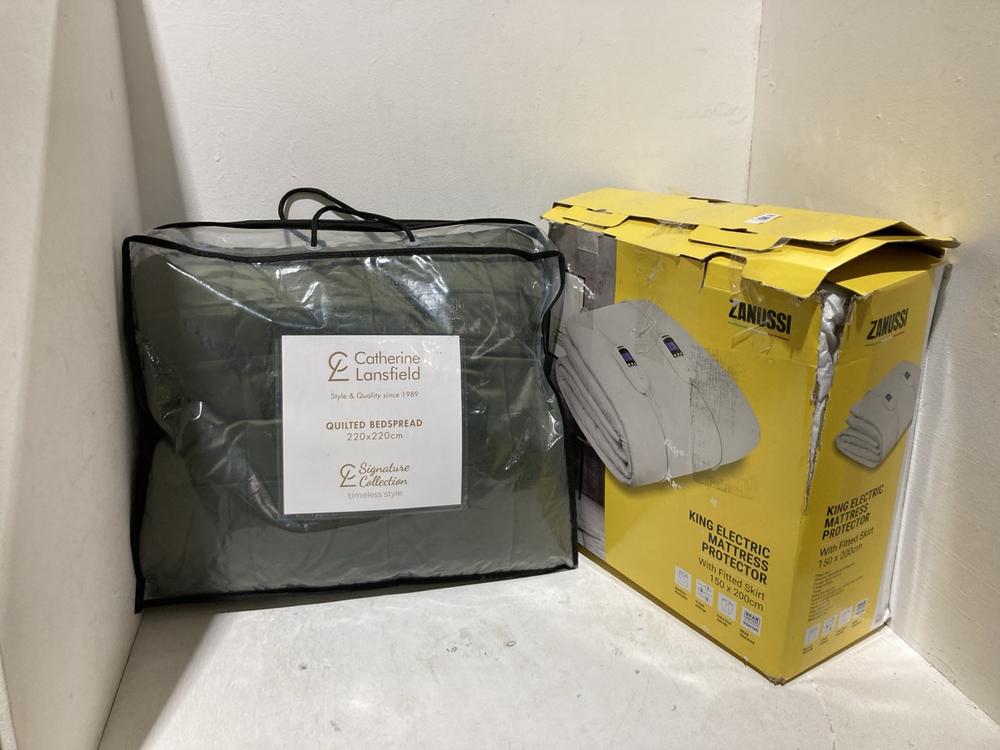 Lot 482  
            Birmingham SR108 - Parcel Delivery Only 

                
2 X ITEMS TO INCLUDE SIGNATURE COLLECTION KINGSLEY MATT VELVET QUILTED BEDSPREAD