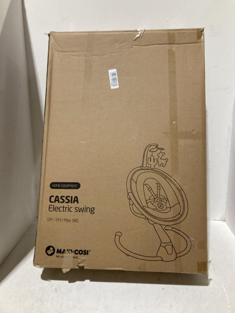 Lot 483  
            Birmingham SR108 - Parcel Delivery Only 

                
MAXI-COSI CASSIA ELECTRIC SWING
