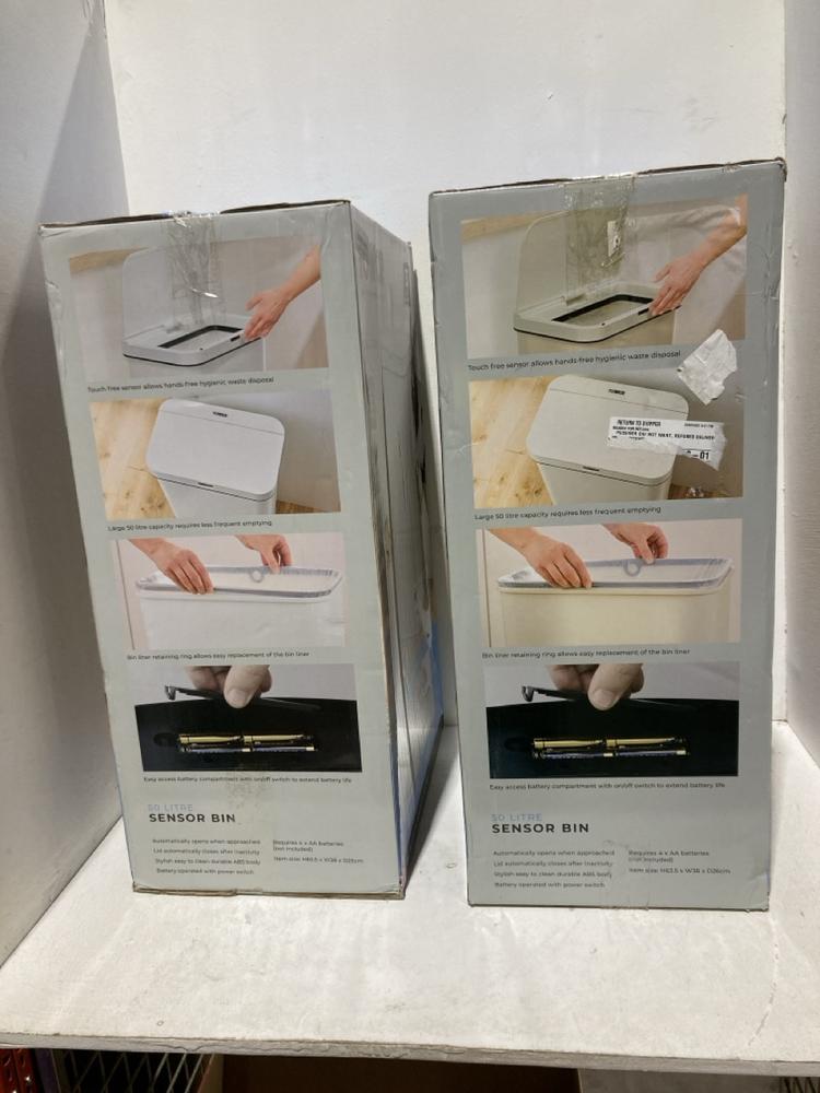 Lot 484  
            Birmingham SR108 - Parcel Delivery Only 

                
2 X ITEMS TO INCLUDE TOWER 50L SENSOR BIN