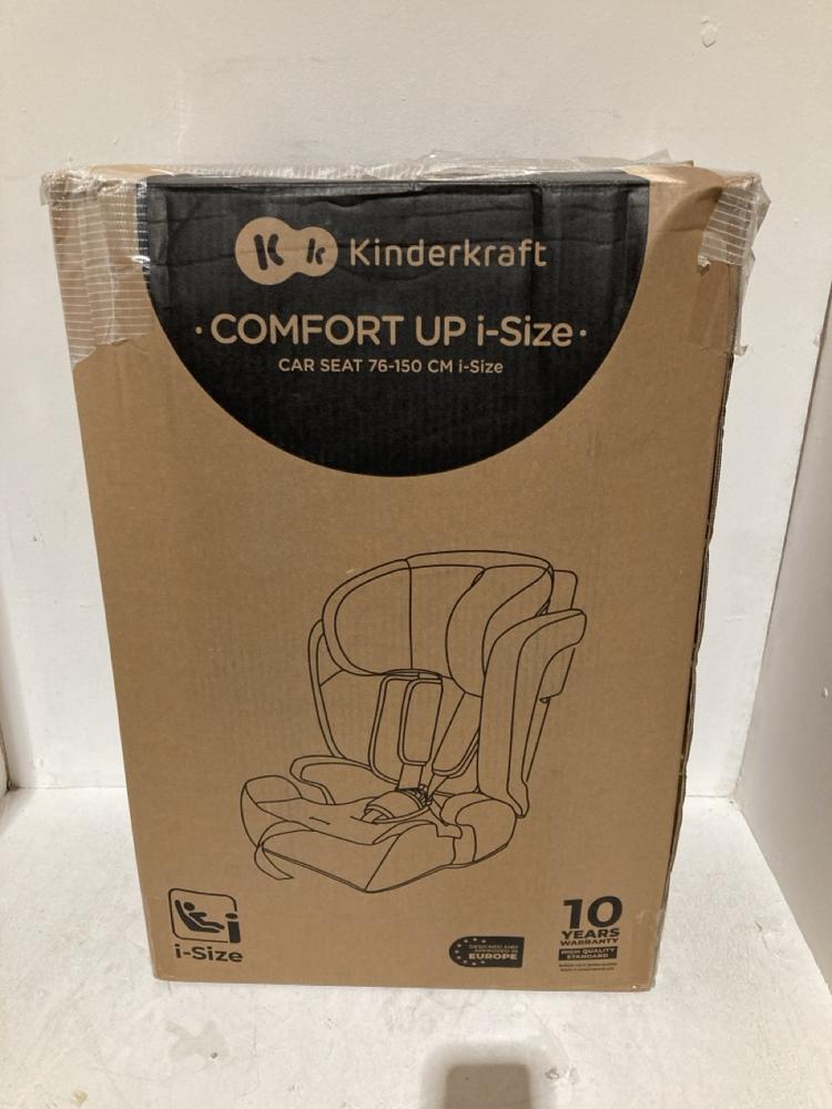Lot 545  
            Birmingham SR108 - Parcel Delivery Only 

                
KINDERKRAFT COMFORT UP I-SIZE CAR SEAT