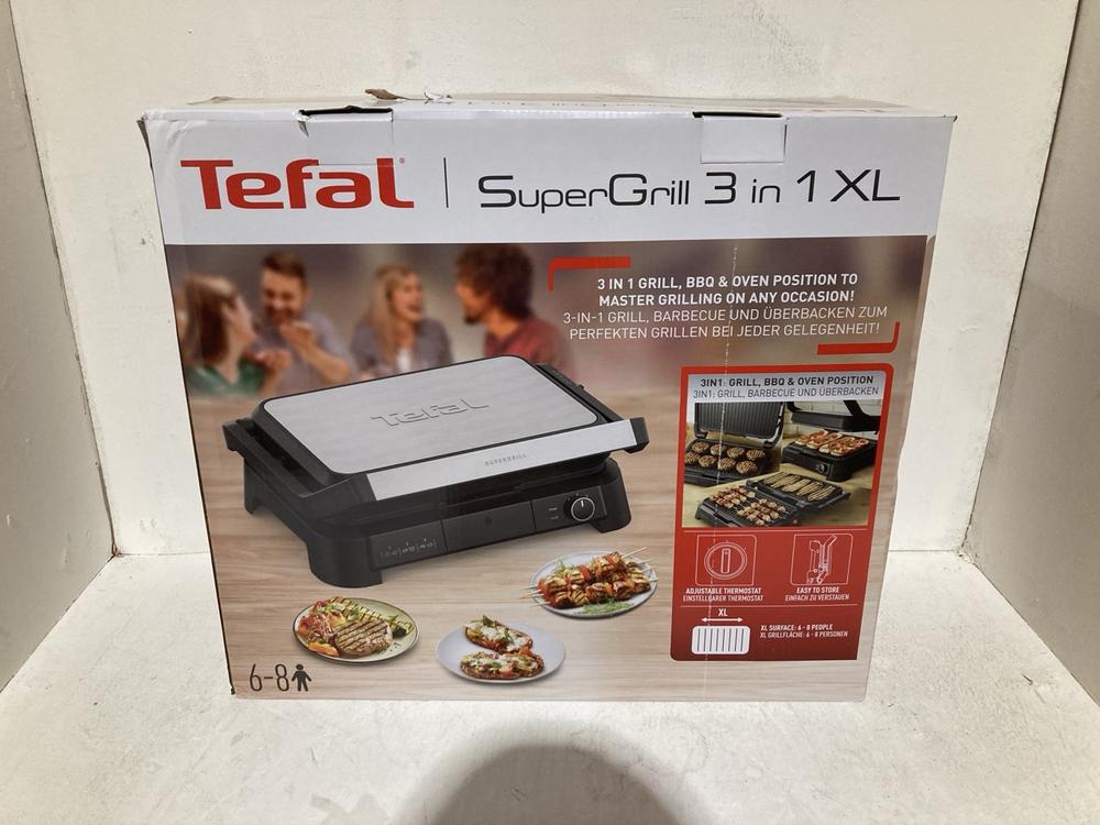 Lot 549  
            Birmingham SR108 - Parcel Delivery Only 

                
TEFAL SUPER GRILL 3 IN 1 XL