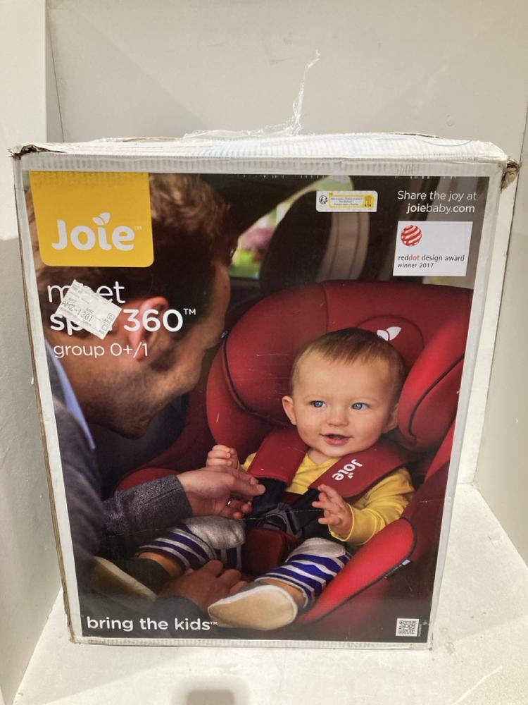 Lot 557  
            Birmingham SR108 - Parcel Delivery Only 

                
JOIE MEET SPIN 360 CAR SEAT