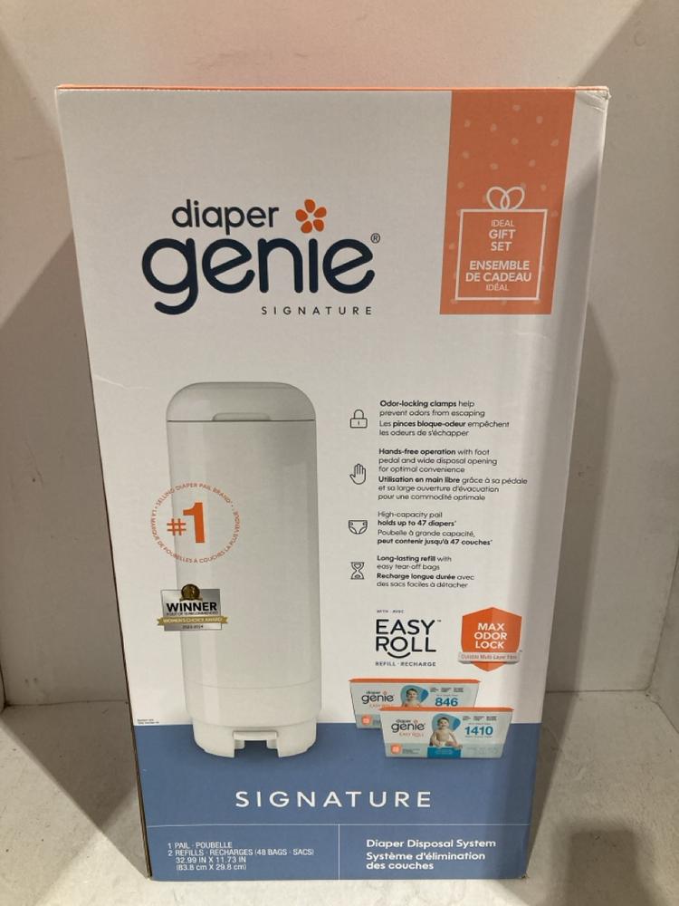 Lot 560  
            Birmingham SR108 - Parcel Delivery Only 

                
DIAPER GENIE SIGNATURE DISPOSAL SYSTEM