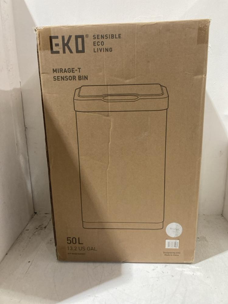 Lot 574  
            Birmingham SR108 - Parcel Delivery Only 

                
EKO SENSIBLE LIVING MIRAGE-T SENSOR BIN