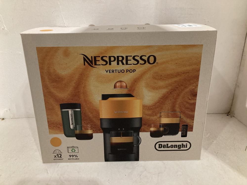 Lot 576  
            Birmingham SR108 - Parcel Delivery Only 

                
NESPRESSO VERTUO POP COFFEE MACHINE