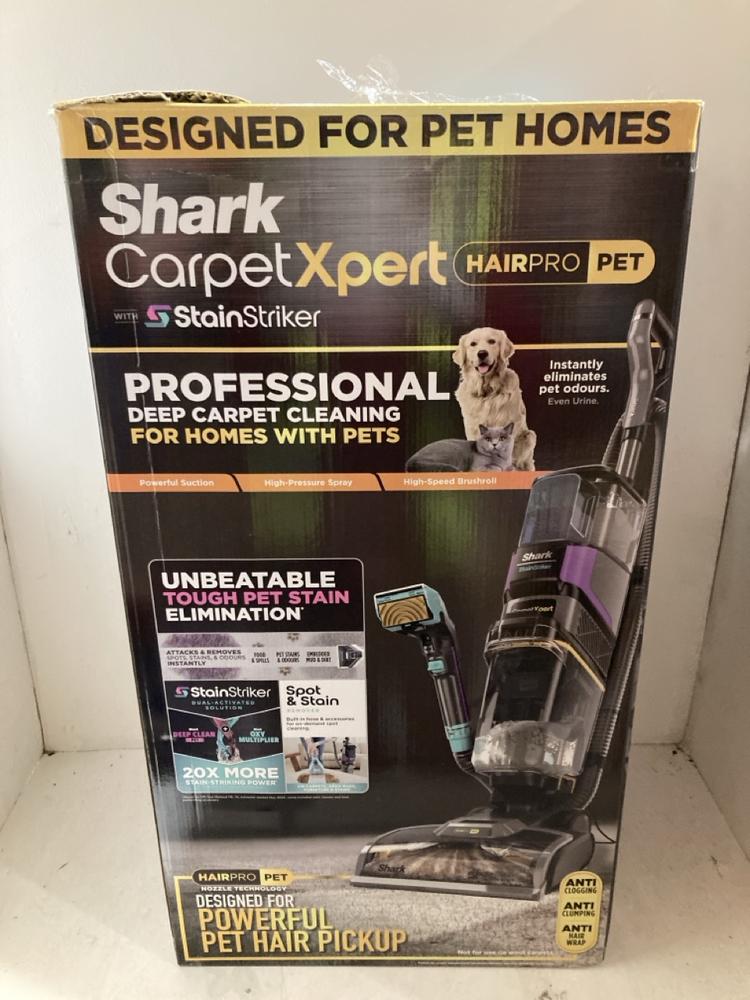 Lot 58  
            Birmingham SR108 - Parcel Delivery Only 

                
SHARK CARPET XPERT HAIR PRO PET CARPET CLEANER ORIGINAL RRP £199.99
