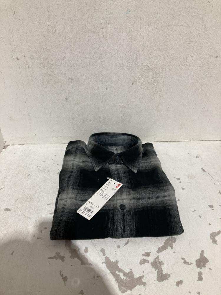 Lot 611  
            Birmingham SR108 - Parcel Delivery Only 

                
BOX OF ITEMS TO INCLUDE FLANNEL LONG SLEEVE CHECKED BUTTON UP SHIRT SIZE UK L