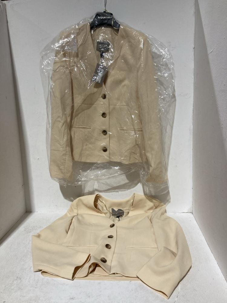Lot 630  
            Birmingham SR108 - Parcel Delivery Only 

                
2 X ITEMS TO INCLUDE LIGHT YELLOW BUTTON UP LADIES BLAZER SIZE UK 8