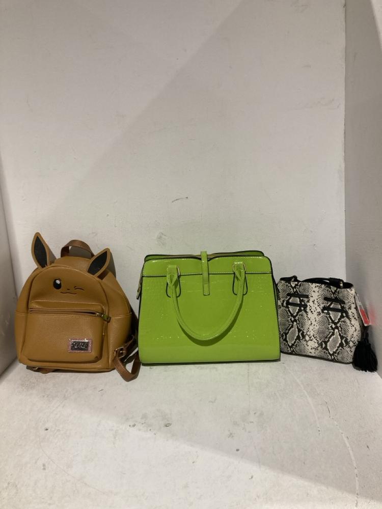 Lot 649  
            Birmingham SR108 - Parcel Delivery Only 

                
BOX OF ITEMS TO INCLUDE BOKEMON LEATHER MINI BACKPACK