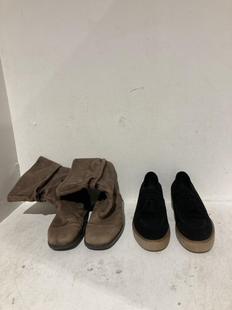 Lot 656  
            Birmingham SR108 - Parcel Delivery Only 

                
BOX OF SHOES TO INCLUDE BROWN LEATHER LADIES ANKLE BOOTS NO SIZE GIVEN