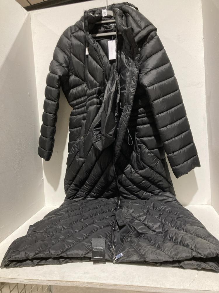 Lot 659  
            Birmingham SR108 - Parcel Delivery Only 

                
KAREN MILLER TALL LIGHTWEIGHT PACKABLE MAXI COAT BLACK SIZE 10