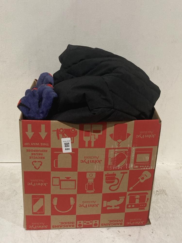 Lot 680  
            Birmingham SR108 - Parcel Delivery Only 

                
BOX OF ITEMS TO INCLUDE LOVE WEAR 7 SHARE F 7 F FAIR PRINTED KIDS DRESS NO SIZE G...