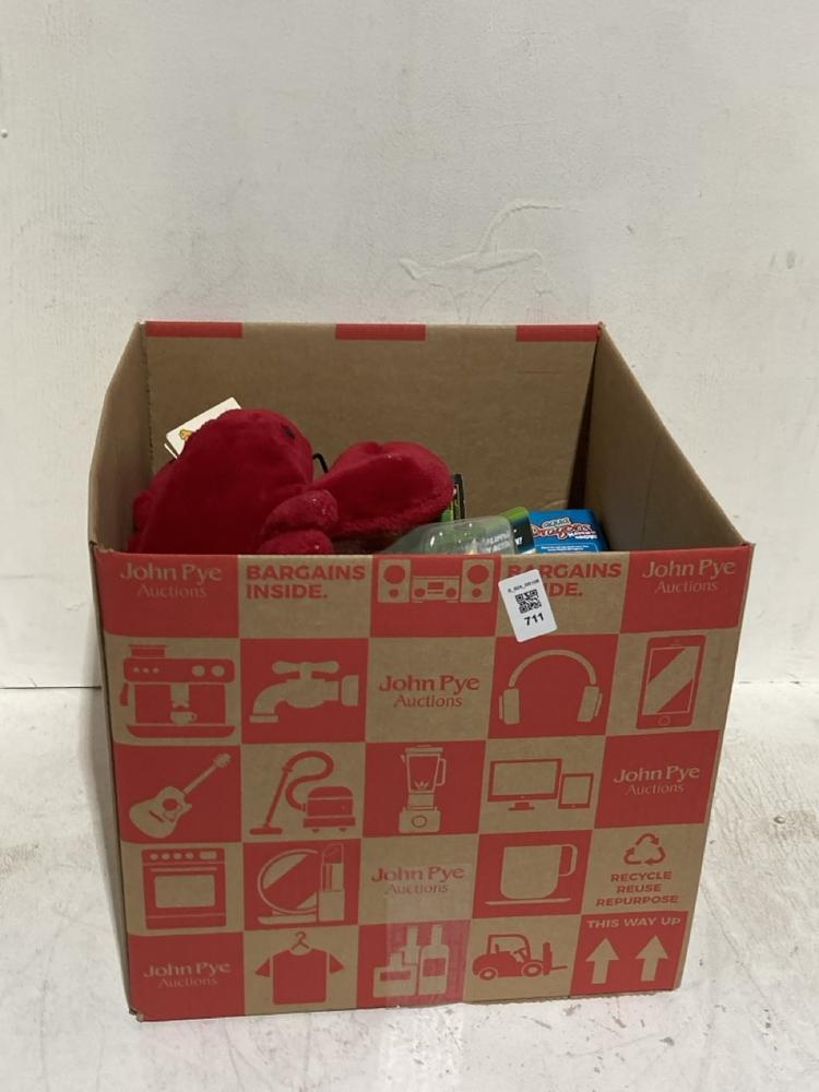 Lot 711  
            Birmingham SR108 - Parcel Delivery Only 

                
BOX OF ITEMS TO INCLUDE SHINSUKE NAKAMURA WWE WRESTLING FIGURE