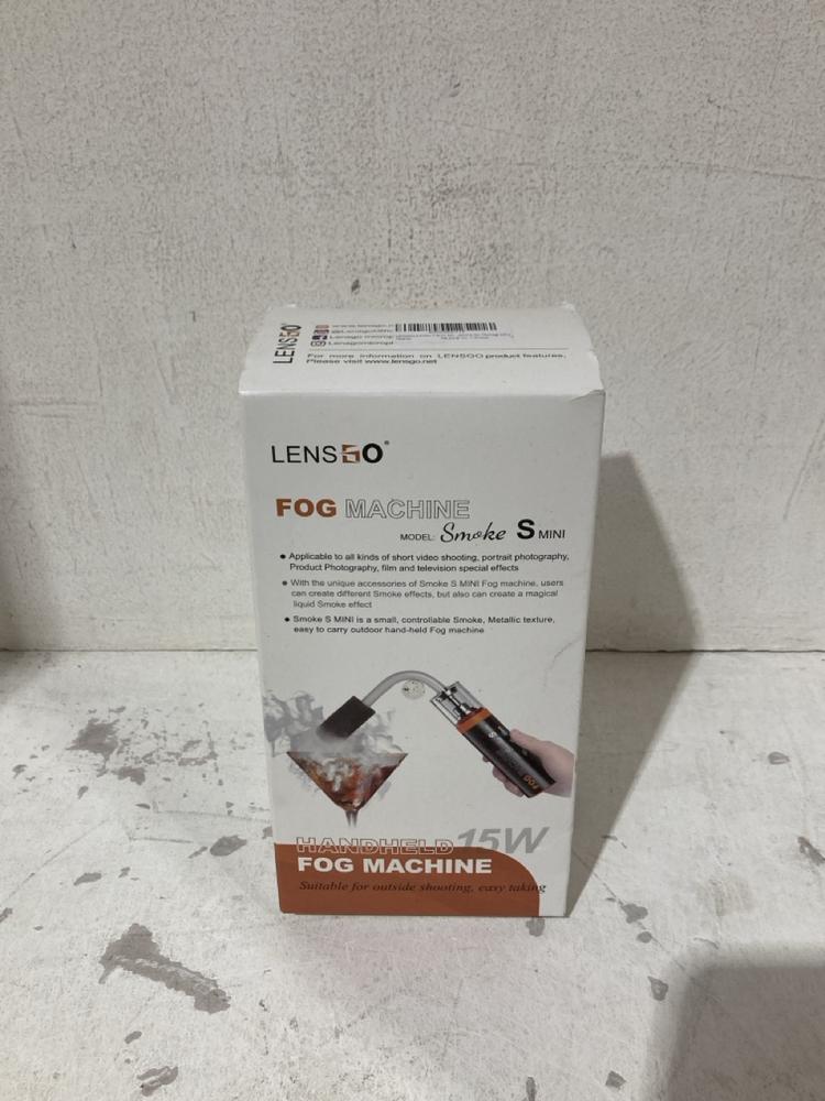 Lot 765  
            Birmingham SR108 - Parcel Delivery Only 

                
LENSGO FOG MACHINE SMINI
