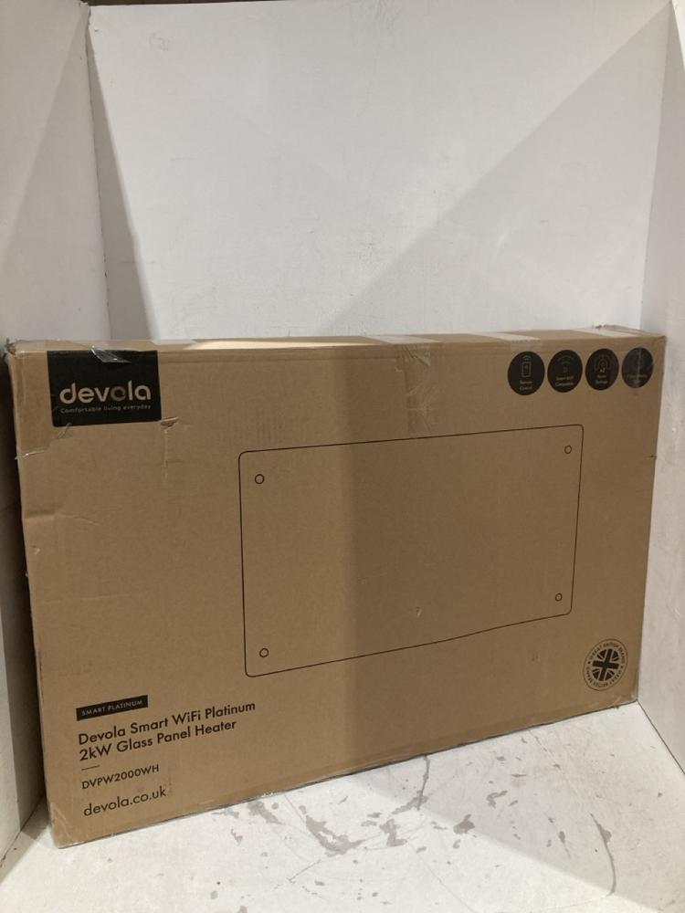 Lot 781  
            Birmingham SR108 - Parcel Delivery Only 

                
DEVOLA SMART WIFI GLASS PANEL HEATER