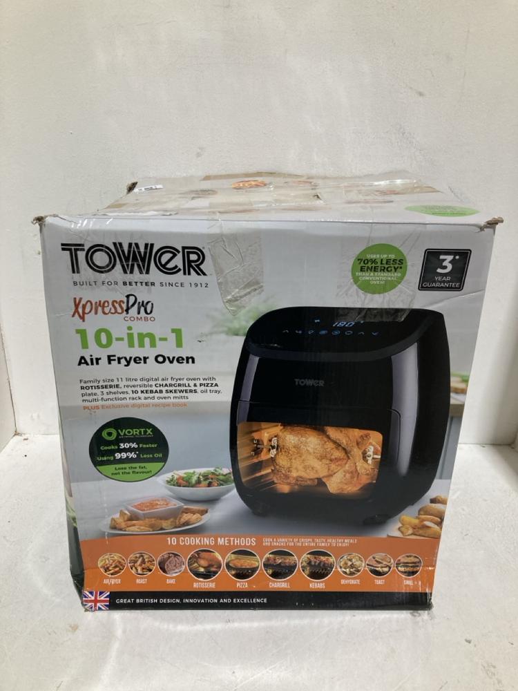 Lot 818  
            Birmingham SR108 - Parcel Delivery Only 

                
TOWER DUAL STACK 11L AIR FRYER