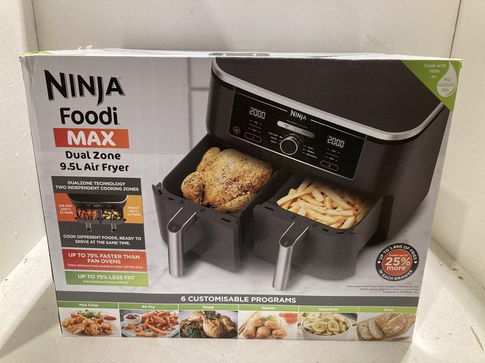 Lot 833  
            Birmingham SR108 - Parcel Delivery Only 

                
NINJA FOODI MAX DUAL ZONE AIR FRYER