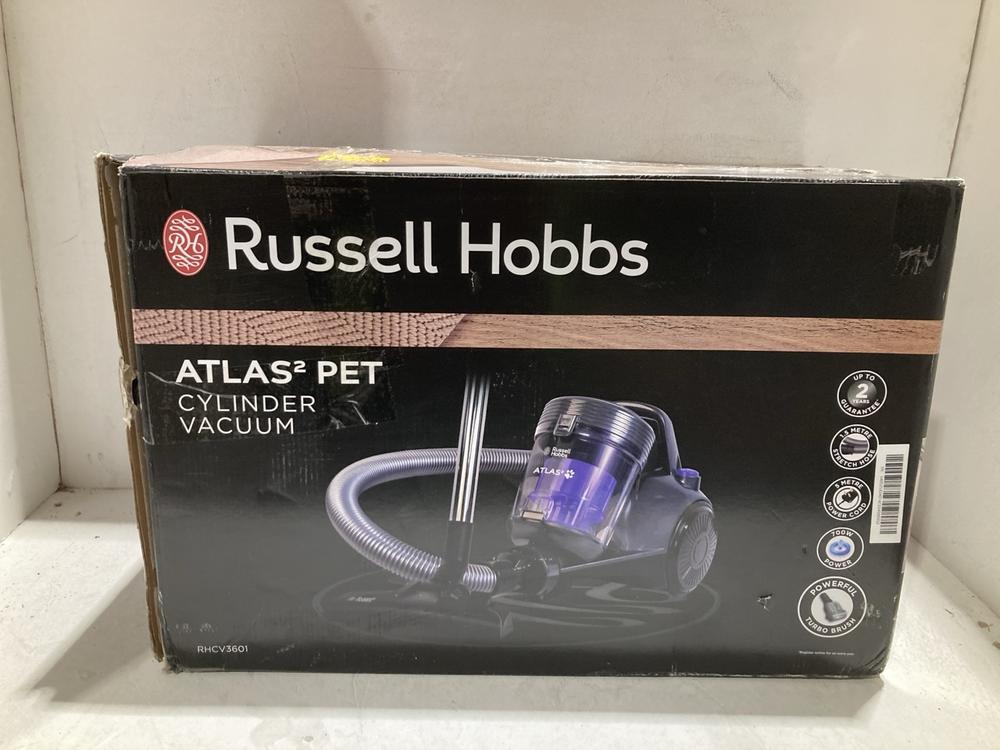 Lot 834  
            Birmingham SR108 - Parcel Delivery Only 

                
RUSSELL HOBBS ATLES2 PET CYLINDER VACUUM CLEANER