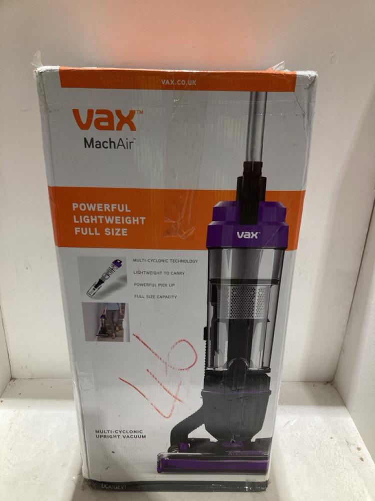 Lot 838  
            Birmingham SR108 - Parcel Delivery Only 

                
VAX MACH AIR UPRIGHT VACUUM CLEANER