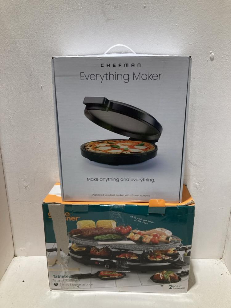 Lot 845  
            Birmingham SR108 - Parcel Delivery Only 

                
2 X ITEMS TO INCLUDE CHEFMAN EVERYTHING MAKER