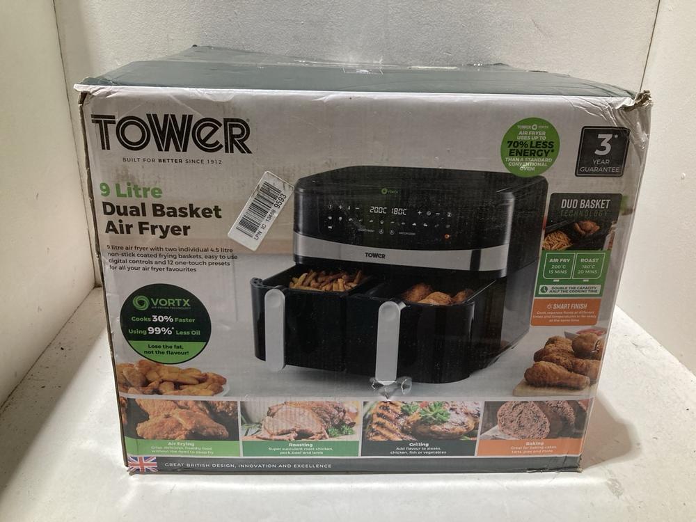 Lot 851  
            Birmingham SR108 - Parcel Delivery Only 

                
TOWER DUAL BASKET DIGITAL AIR FRYER