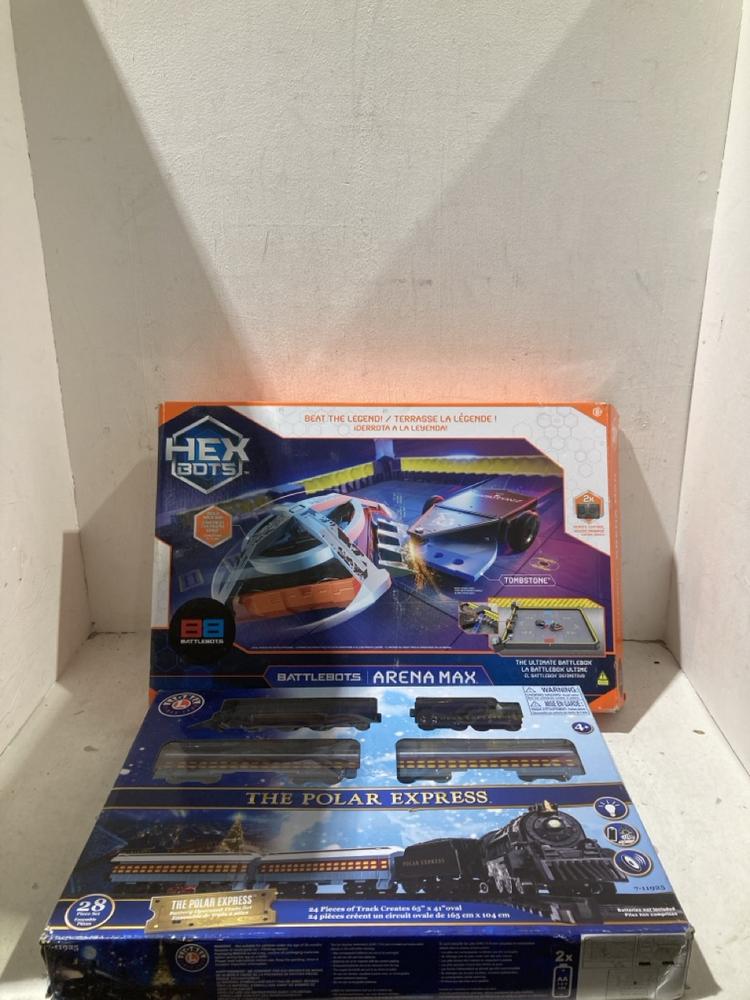 Lot 876  
            Birmingham SR108 - Parcel Delivery Only 

                
2 X ITEMS TO INCLUDE HEX BOTS ARENA MAX TOY