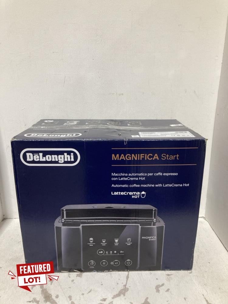 Lot 97  
            Birmingham SR108 - Parcel Delivery Only 

                
DELONGHI MAGNIFICA START COFFEE MACHINE ORIGINAL RRP £550