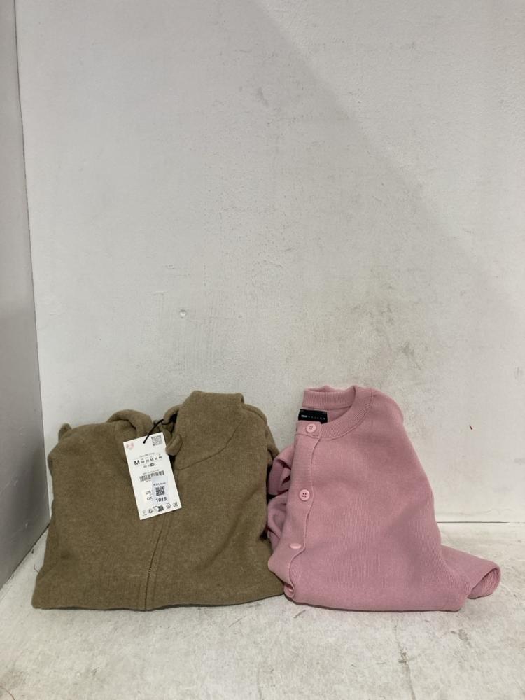 Lot 1015  
            Birmingham SR107 - Parcel Delivery Only 

                
2 X ITEMS TO INCLUDE ZARA BEIGE FULL ZIP HOODIE SIZE M