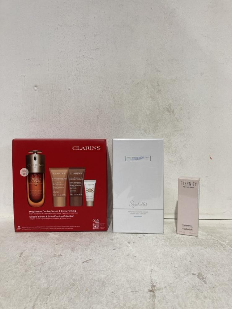 Lot 1017  
            Birmingham SR107 - Parcel Delivery Only 

                
ASSORTED BEAUTY PRODUCTS TO INCLUDE THE WHITE COMPANY SEYCHELLES BATH BODY GIFT SET