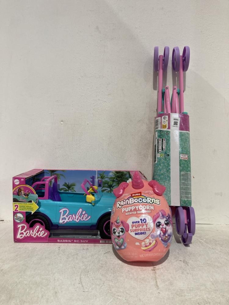Lot 1020  
            Birmingham SR107 - Parcel Delivery Only 

                
ASSORTED GIRLS TOYS TO INCLUDE BARBIE RV SUV