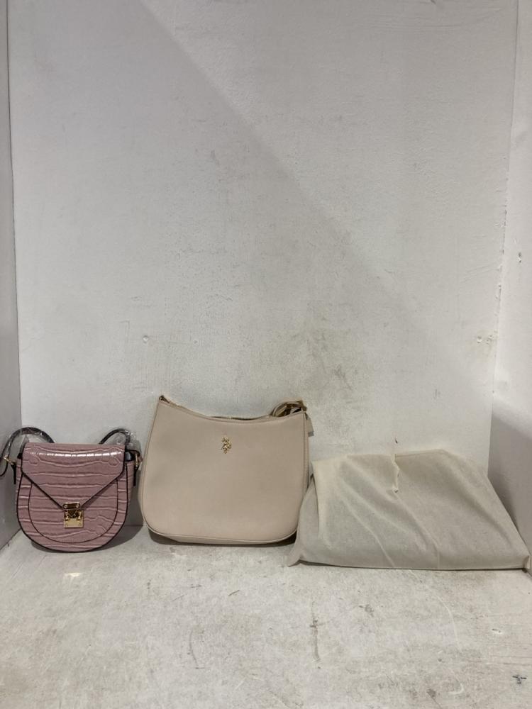 Lot 1023  
            Birmingham SR107 - Parcel Delivery Only 

                
BOX OF ASSORTED WOMEN'S HANDBAGS TO INCLUDE ZARA CLUTCH MAROON LEATHER