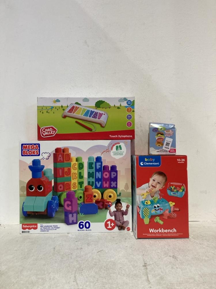 Lot 1029  
            Birmingham SR107 - Parcel Delivery Only 

                
ASSORTED CHILDRENS TOYS TO INCLUDE CHAD VALLEY TOUCH XYLOPHONE